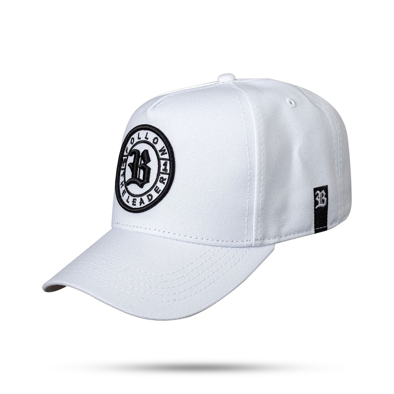 Boné Branco Snapback Follow Preto