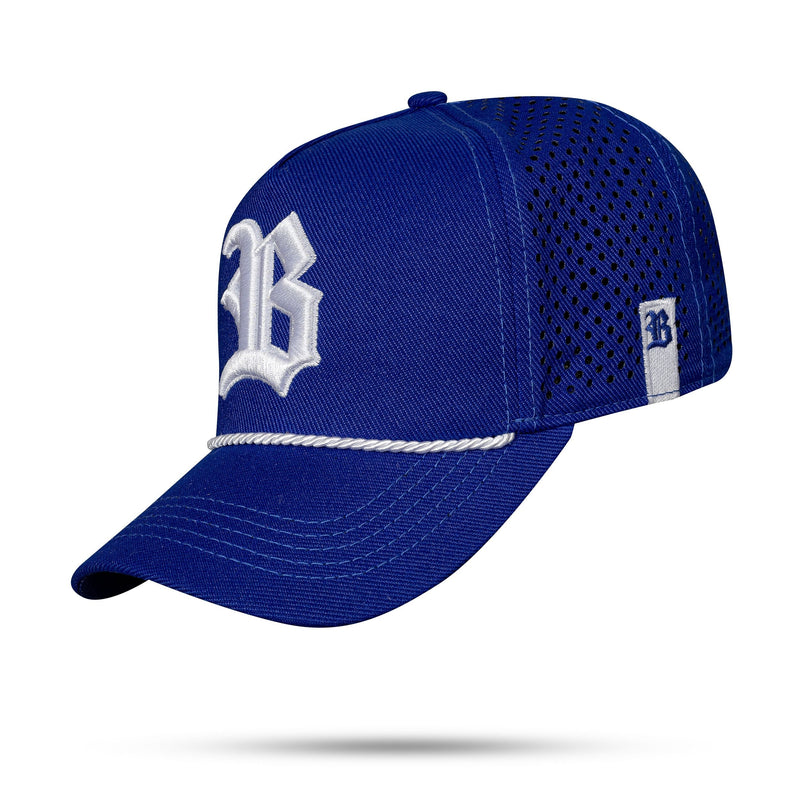 Boné Azul Royal Snapback Trucker Laser String