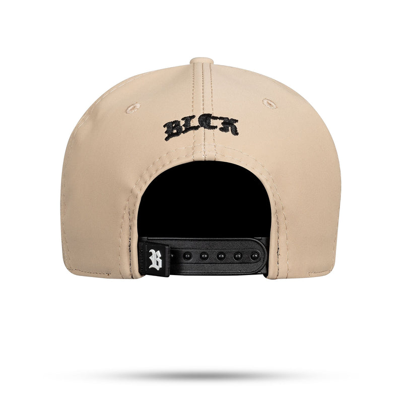 Boné Bege Snapback Glitter Fosco