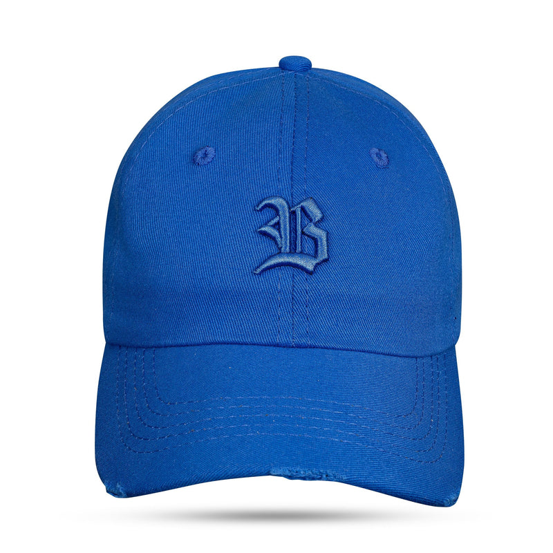 Boné Azul Royal Dad Hat Destroyed