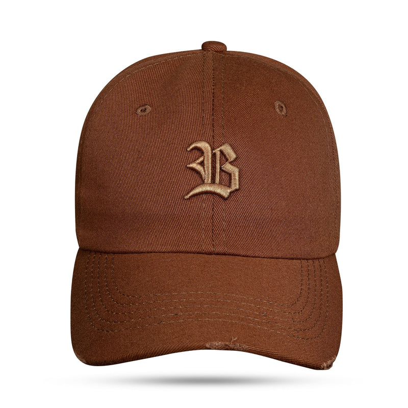 Boné Marrom Chocolate Dad Hat Destroyed