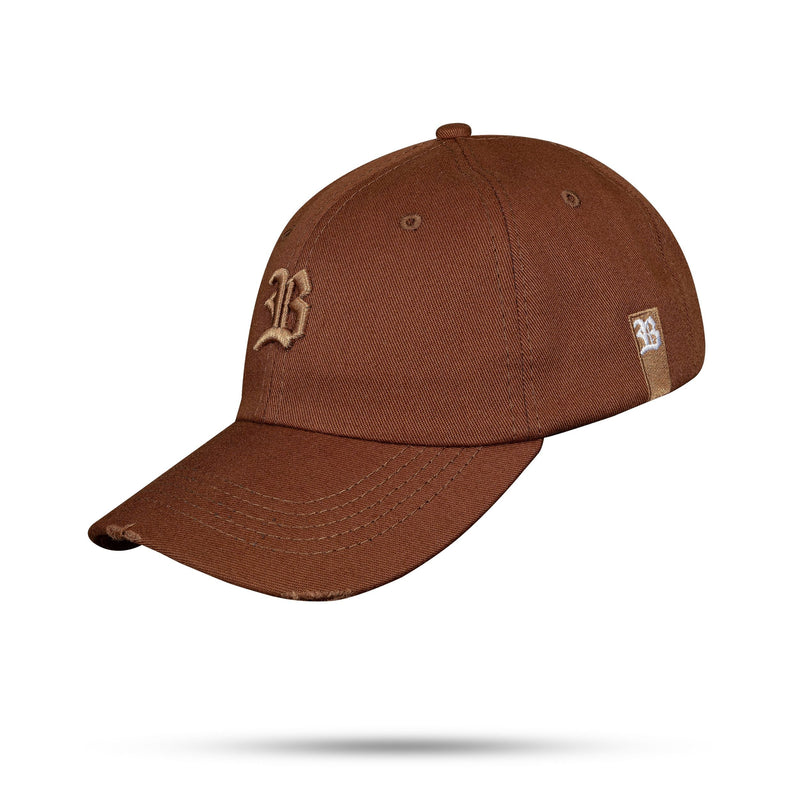 Boné Marrom Chocolate Dad Hat Destroyed