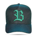 Boné Preto Snapback All Shine 3D Azul Verde Wings