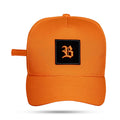 Boné Laranja Strapback Square