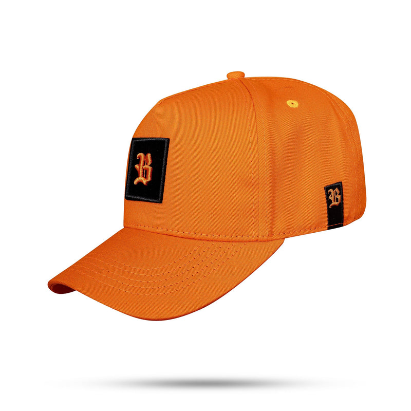 Boné Laranja Strapback Square