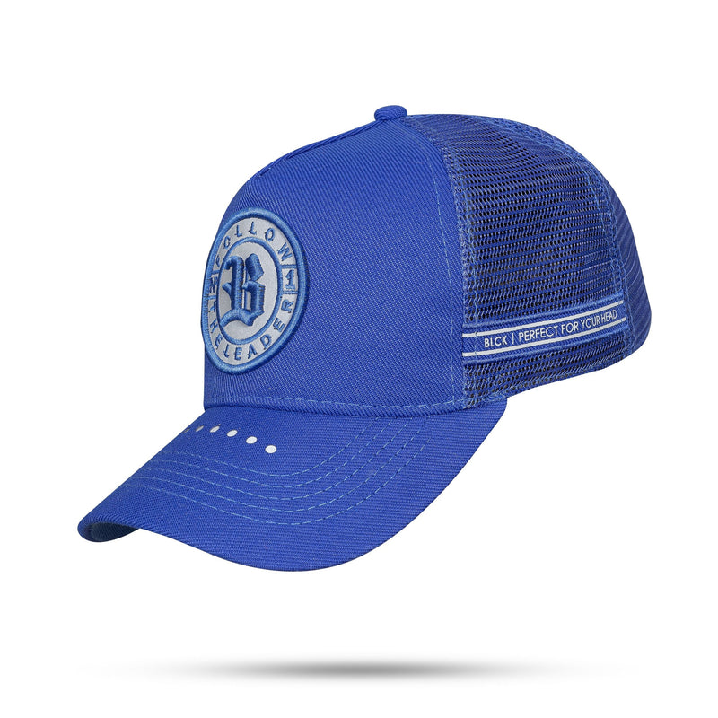 Boné Azul Snapback Trucker Follow Refletivo