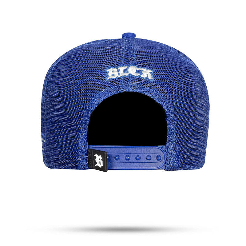 Boné Azul Snapback Trucker Follow Refletivo