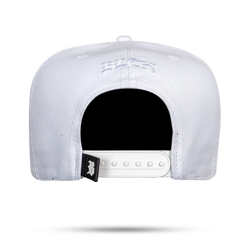 Boné Branco Snapback Metal Dólar