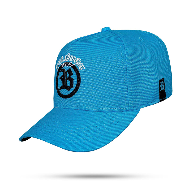 Boné Azul Celeste Snapback Script Circle