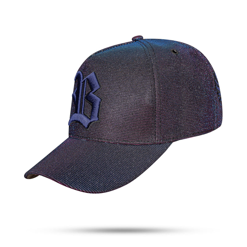 Boné Preto Snapback All Shine 3D Rosa Azul Wings