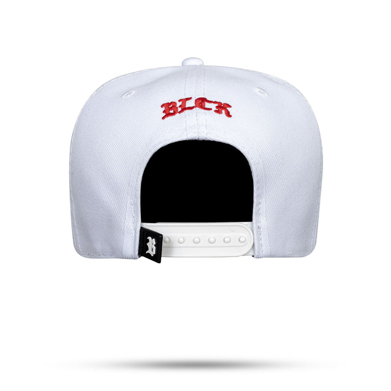 Boné Branco Snapback Alto Relevo EUA