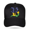 Boné Preto Snapback Alto Relevo Brasil