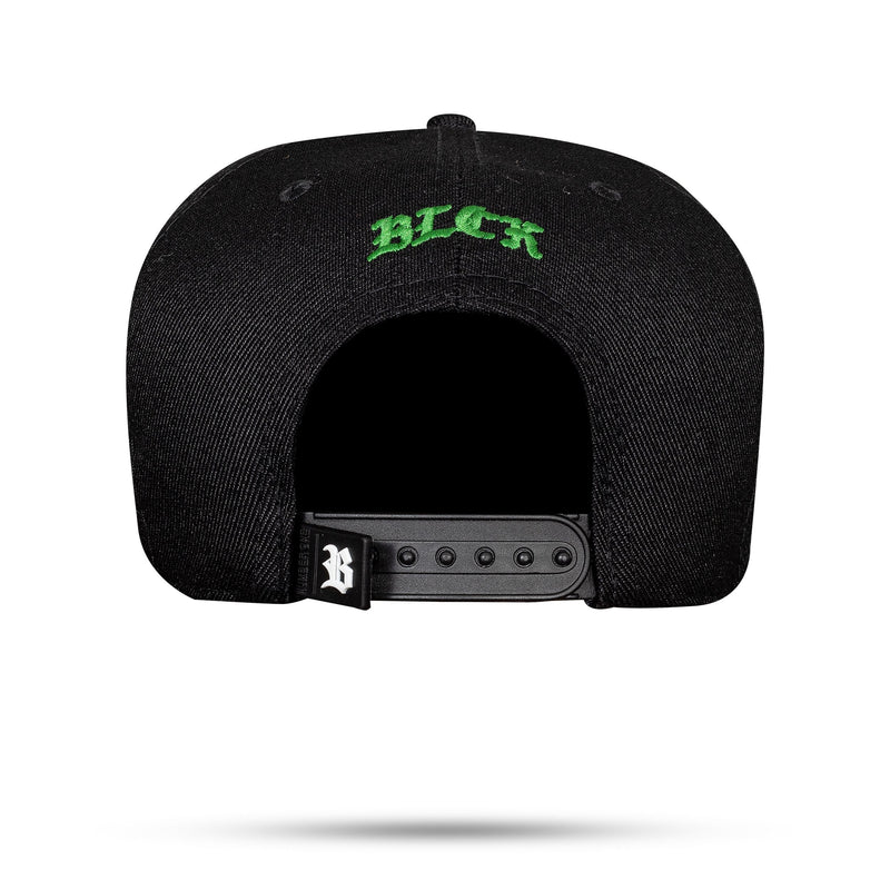 Boné Preto Snapback Alto Relevo Brasil