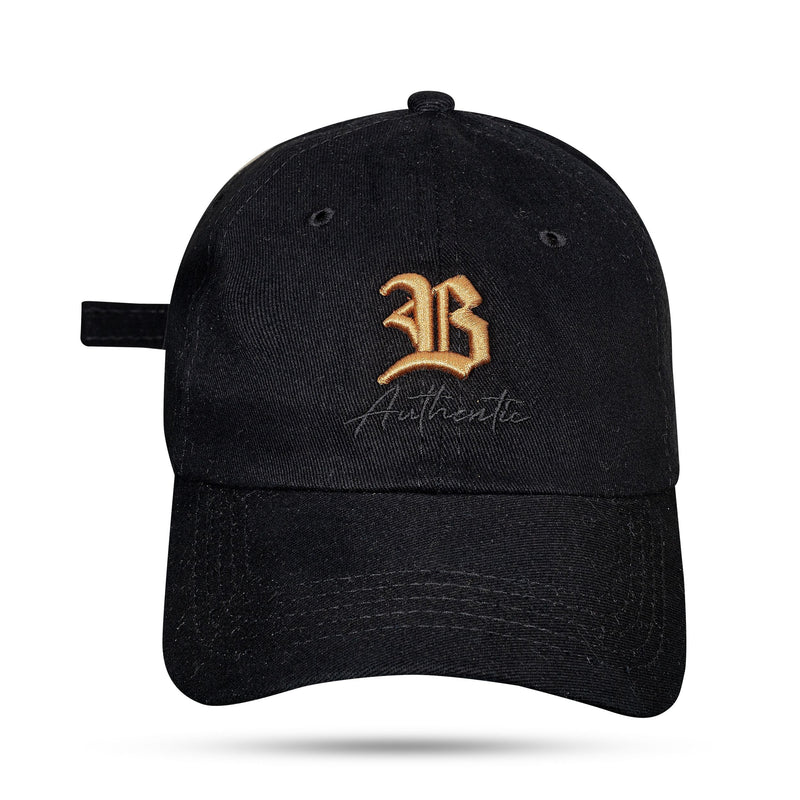 Boné Preto Dad Hat Authentic Caramelo