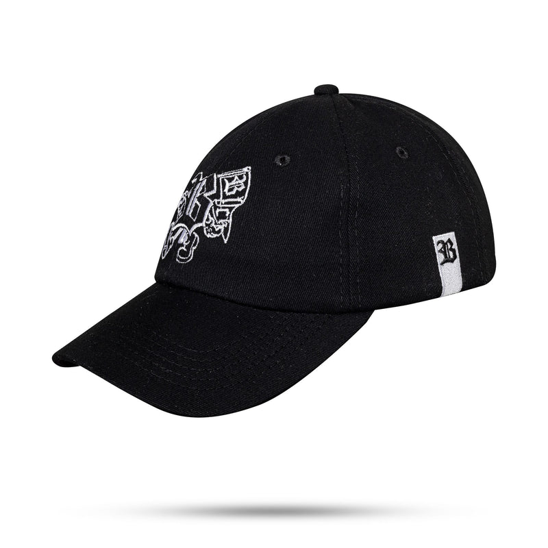 Boné Preto Dad Hat Cartoon Flag