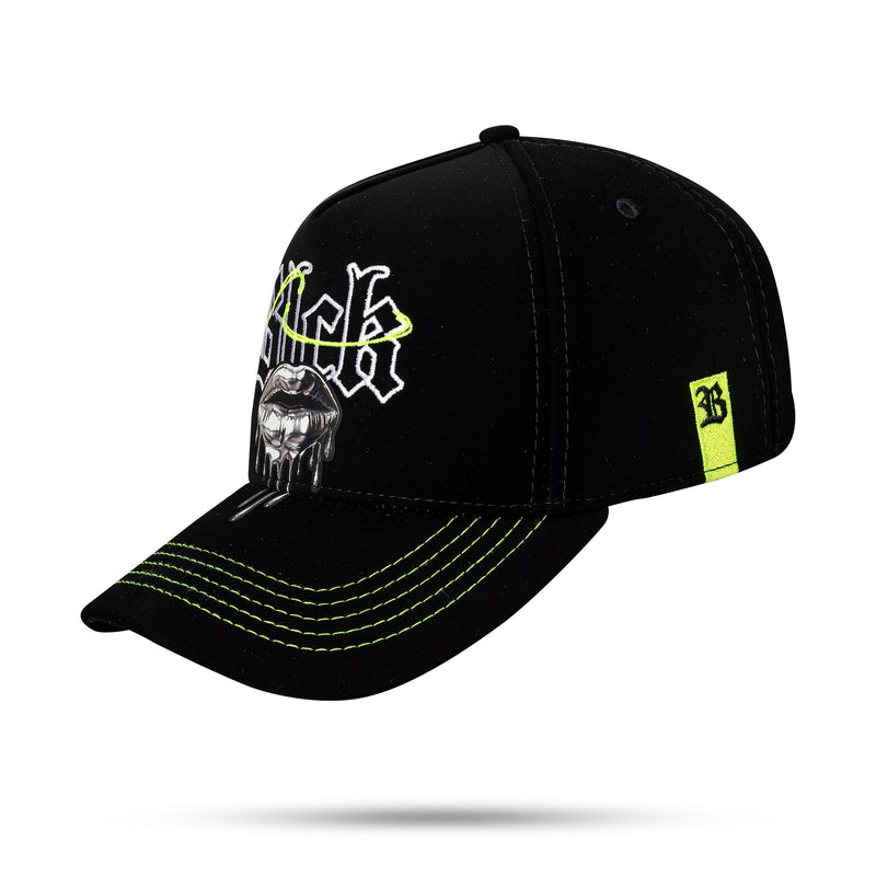 Boné Preto Snapback Nobuck Splash Mouth