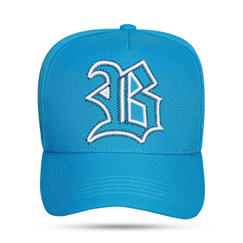 Boné Azul Celeste Snapback Contour Zig Zag Preto