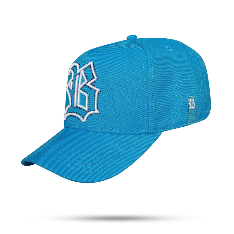 Boné Azul Celeste Snapback Contour Zig Zag Preto