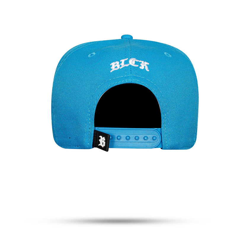 Boné Azul Celeste Snapback Contour Zig Zag Preto