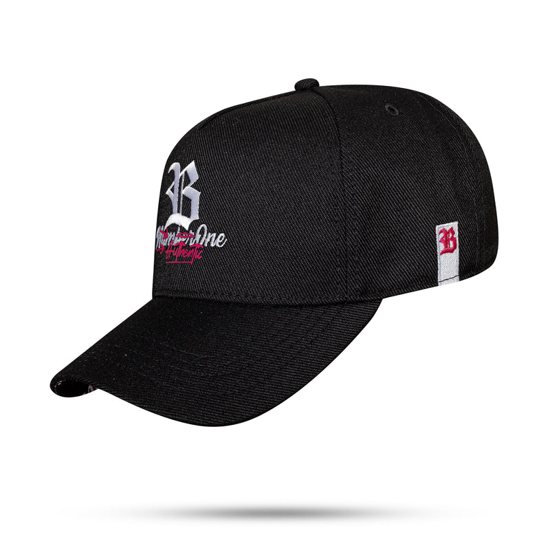 Boné Preto Snapback Number One Authentic Pink