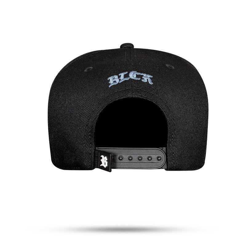 Boné Preto Snapback Contour Zig Zag Vermelho