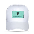 Boné Branco Snapback Tag Suede Verde Água