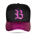 Boné Preto Snapback Star Shine Rosa