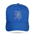 Boné Azul Royal Snapback Alto Relevo Contour Branco