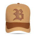 Boné Caramelo Snapback Aba Leather Perforated