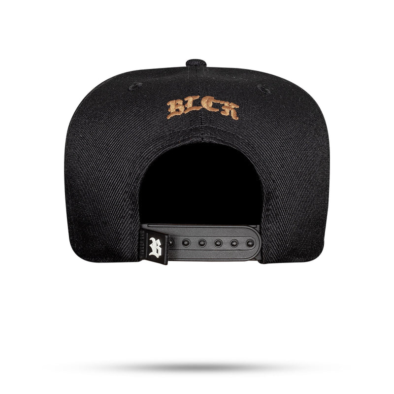 Boné Preto Snapback Square Marrom Chocolate