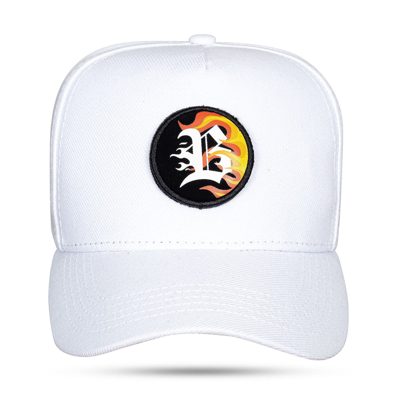 Boné Branco Snapback Patch Fast Fire