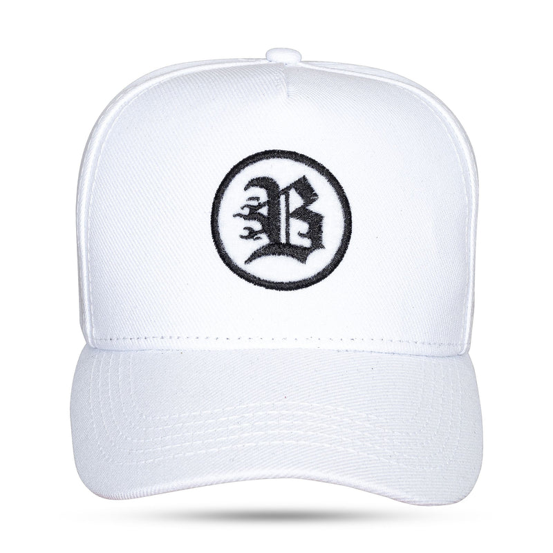 Boné Branco Snapback Patch Fast Fire