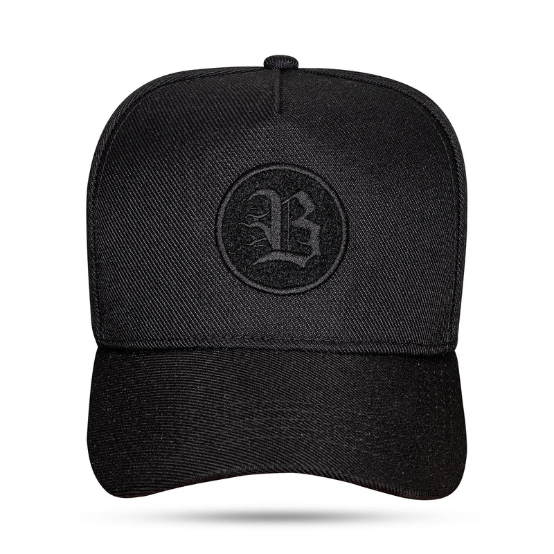 Boné Preto Snapback Patch Fast Fire