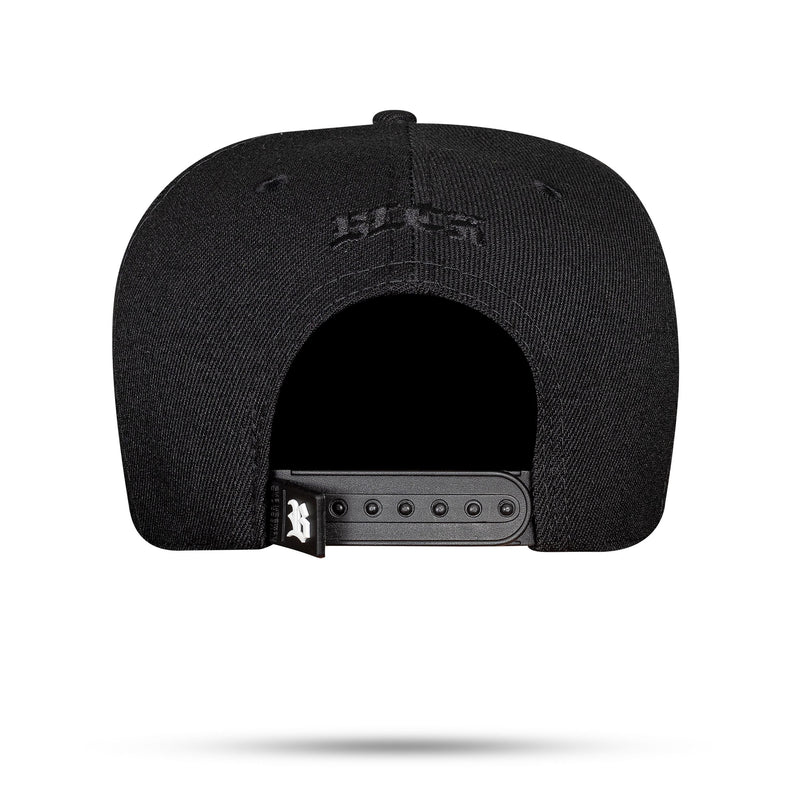 Boné Preto Snapback Contour Amarelo