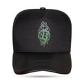 Boné Preto Snapback Fire Globe Verde