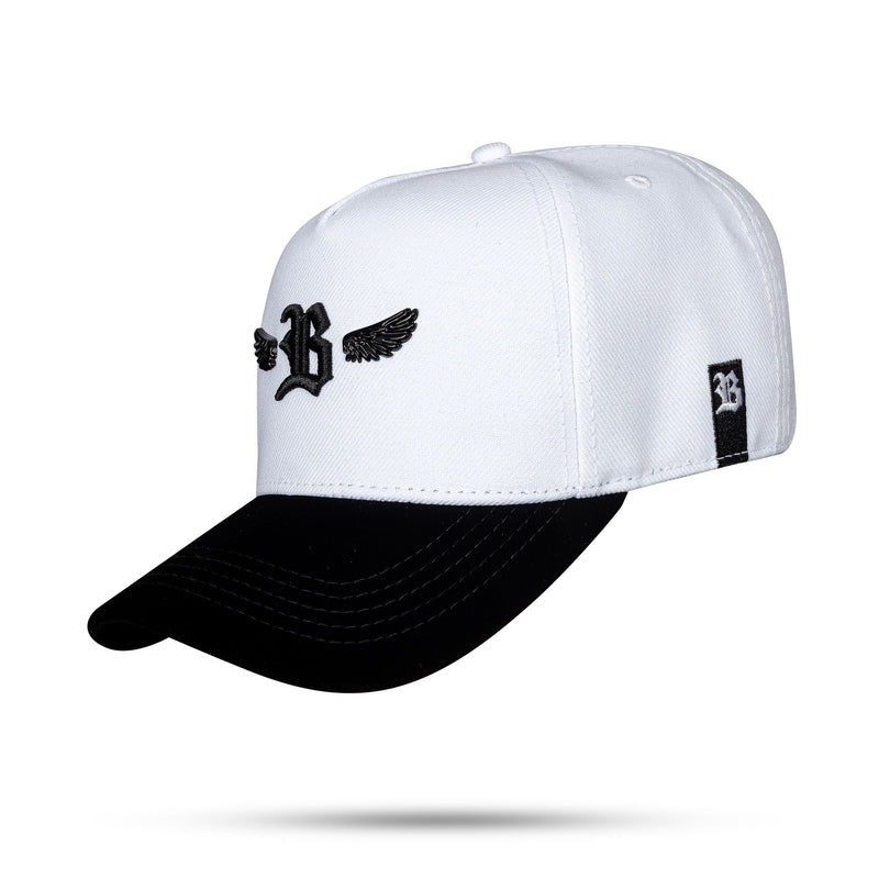 Boné Branco Snapback B Wings Preto