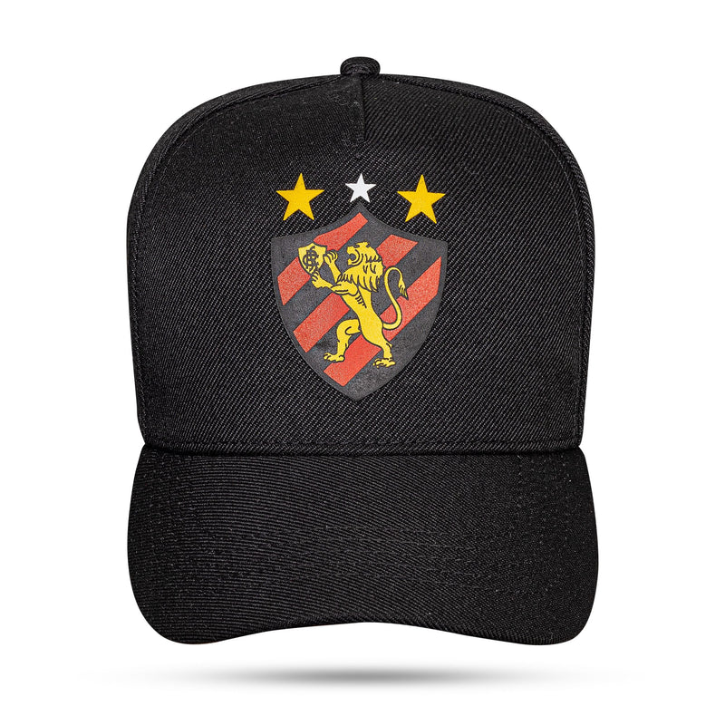 Boné Sport Clube Recife - Preto Escudo Snapback - Blck Brasil