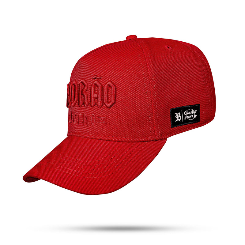 Boné Charlie Brown Jr - Basic Chorão Eterno - Snapback Vermelho