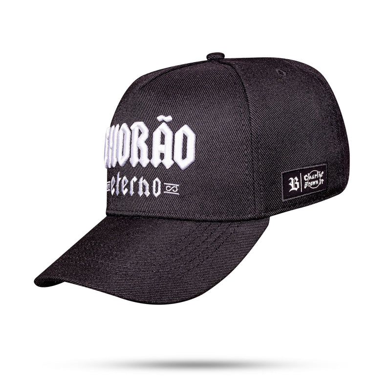 Boné Charlie Brown Jr - Basic Chorão Eterno - Snapback Preto