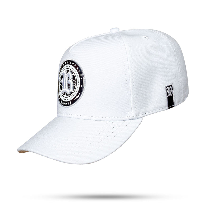 Boné Branco Snapback Originally Holográfico Preto