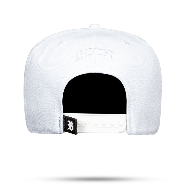 Boné Branco Snapback Originally Holográfico Preto