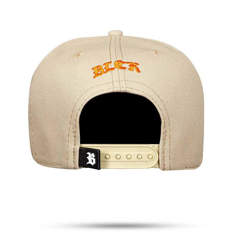 Boné Bege Snapback Strong Laranja