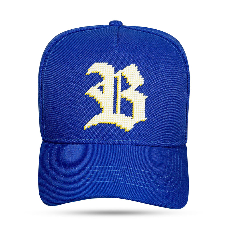 Boné Azul Royal Snapback Craft Amarelo