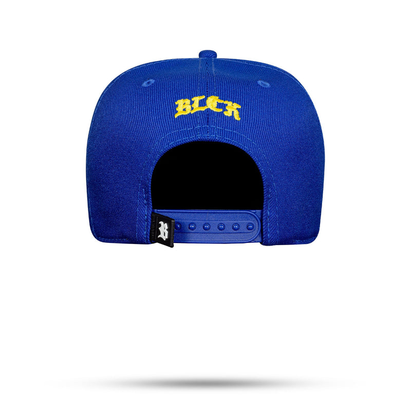 Boné Azul Royal Snapback Craft Amarelo