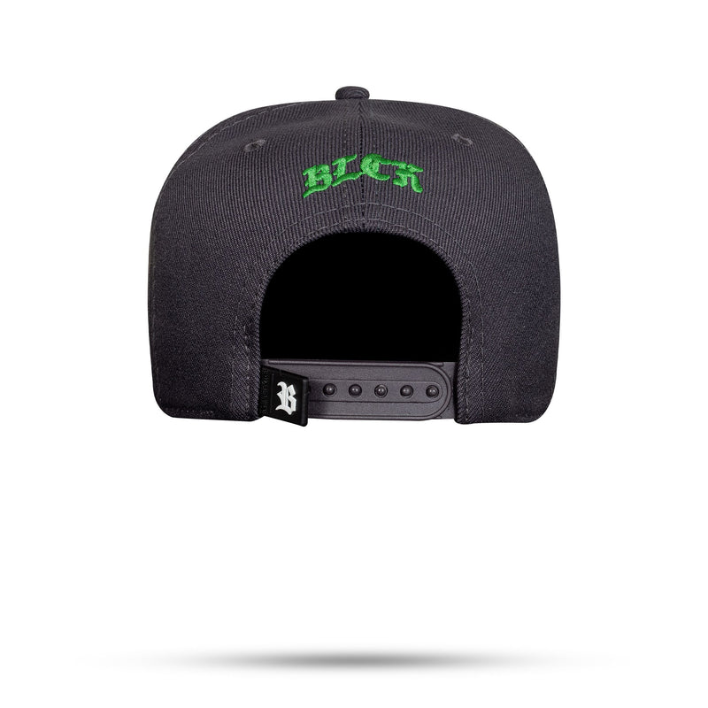 Boné Cinza Grafite Snapback Craft Verde