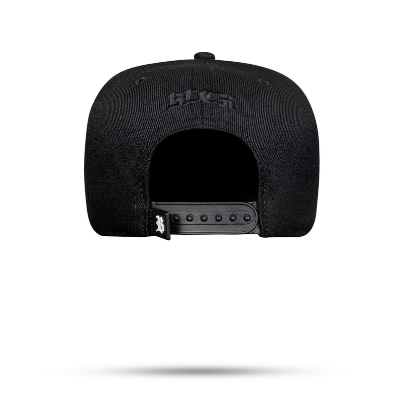 Boné Kids Snapback Aba Couro All Black