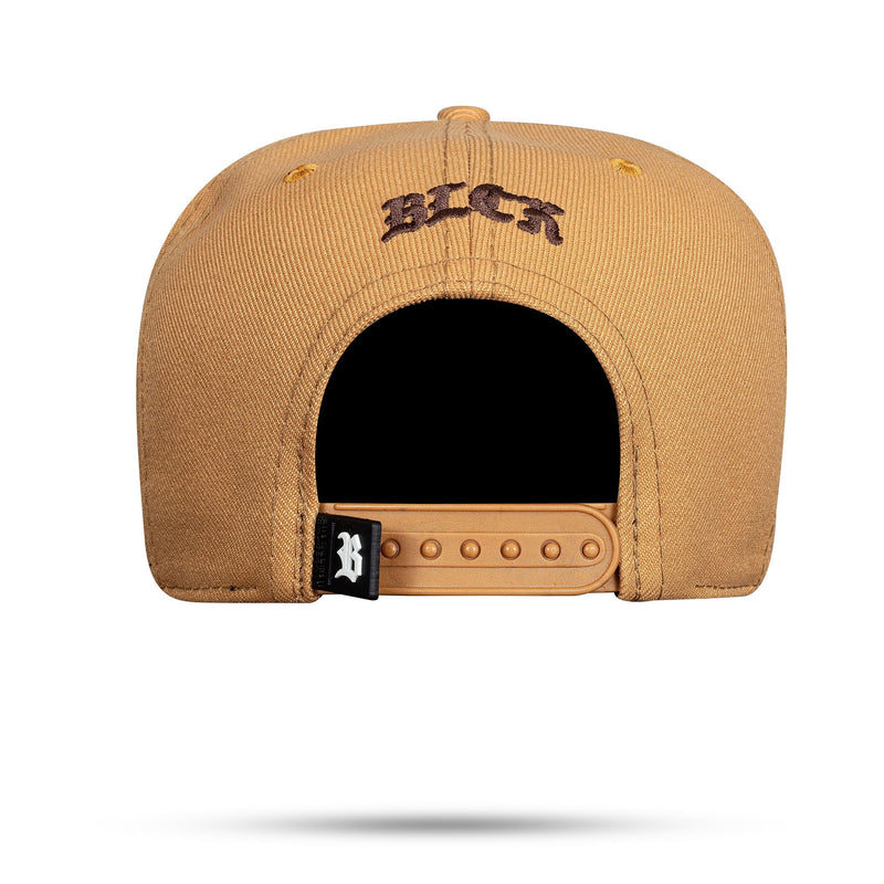 Boné Caramelo Snapback Xadrez Zero Um Marrom