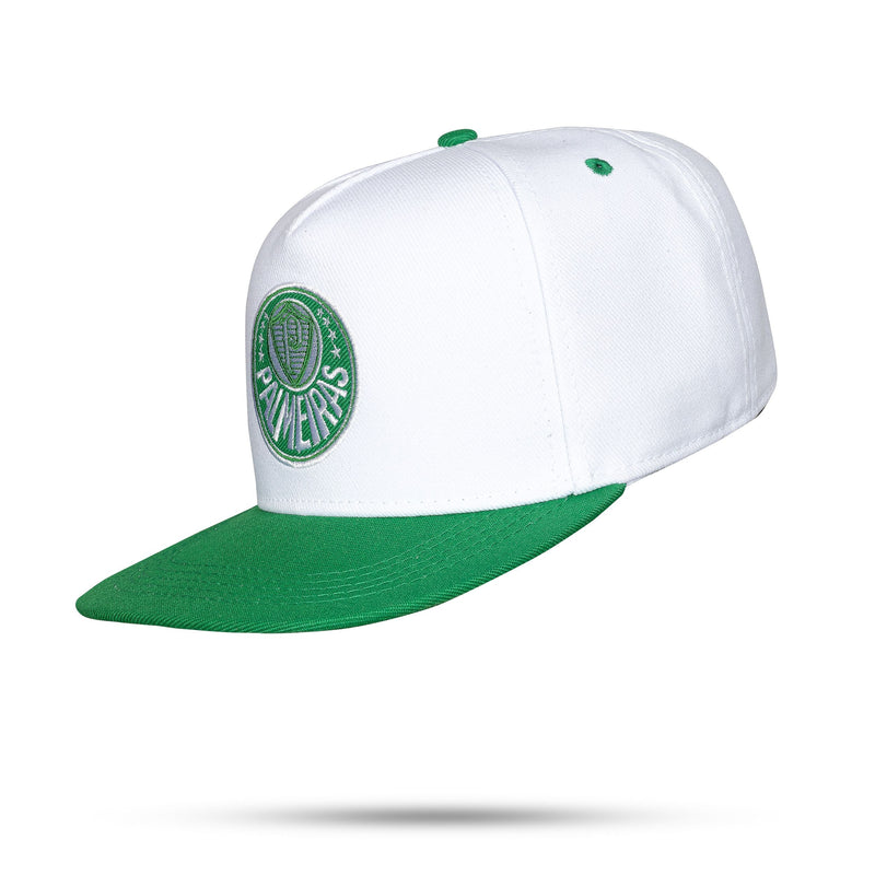 Boné Palmeiras - Aba Reta Branco Snapback - Blck Brasil