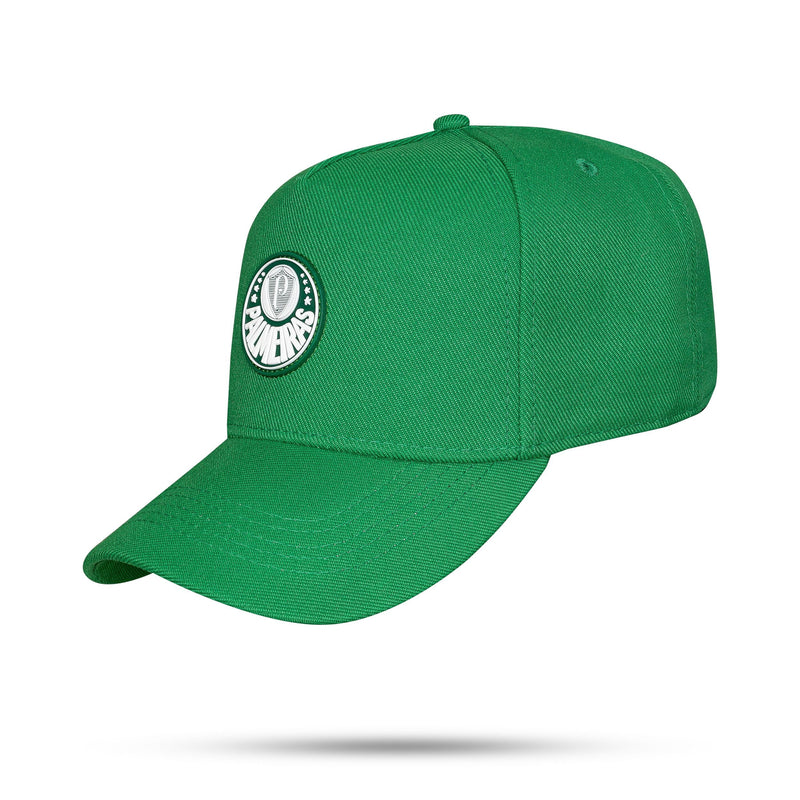 Boné Palmeiras - Escudo Verde Borracha Snapback - Blck Brasil