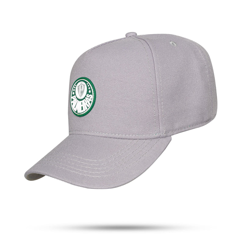 Boné Palmeiras - Escudo Cinza Borracha Snapback - Blck Brasil